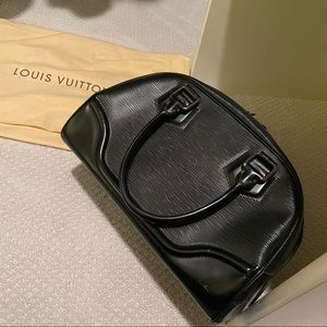 LV Bowling Montaigne Epi Leather Satchel